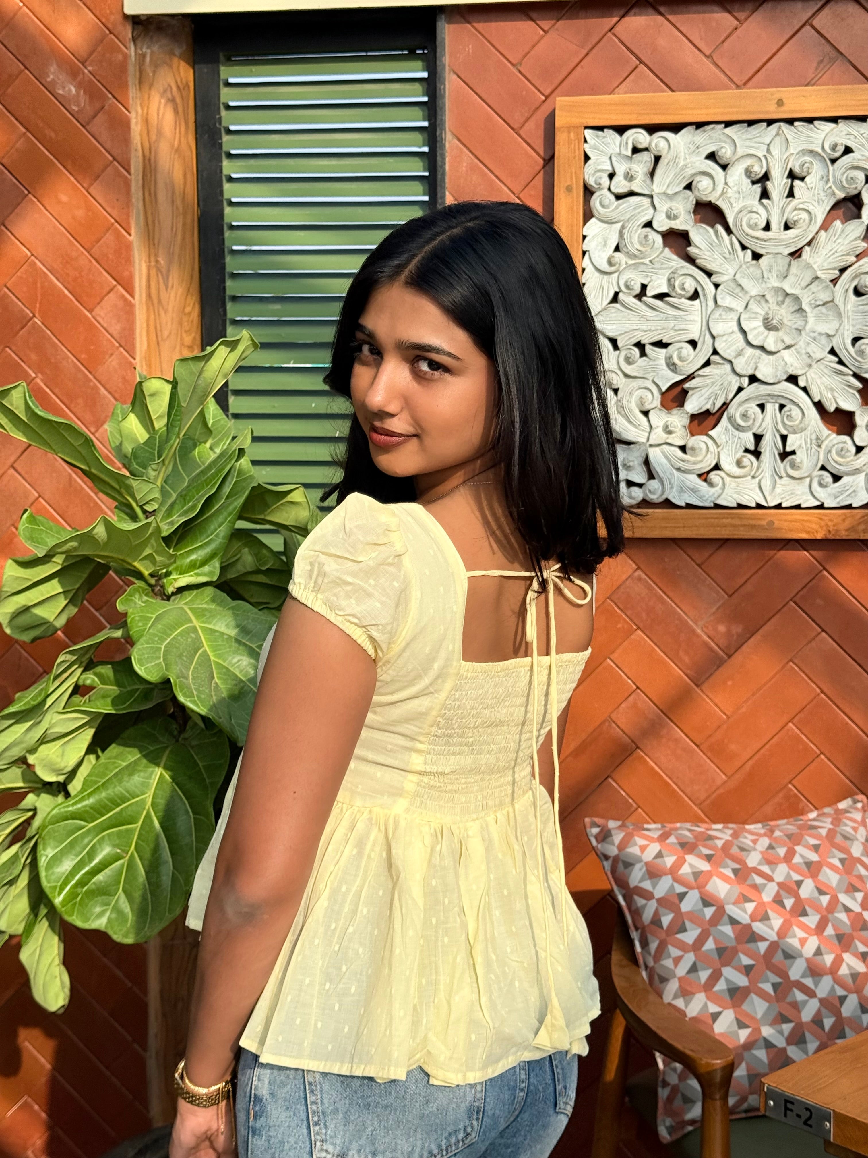 Buttercup Tie Back Top